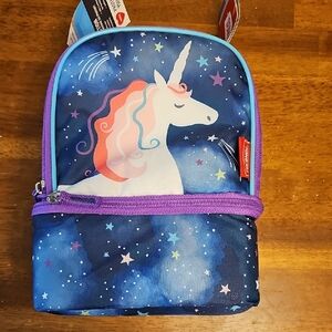 Unicorn Kids Lunch Bag - Blue and Purple